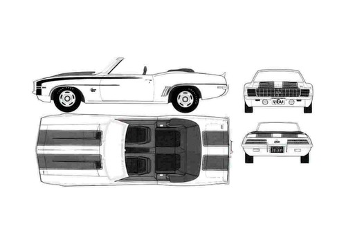 Photo blueprint chevrolet - blueprint,