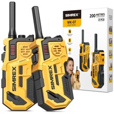 SIMREX Walkie Talkies for Kids 2 Pack, HD Radio Long Range Walkie-Talkie, Interc