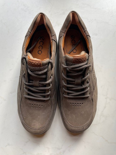 Mens ecco shoes - shoes, grey/walnut
