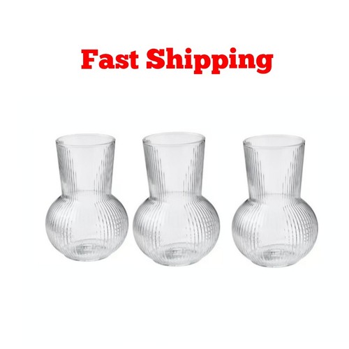 17cm clear glass - clear, vase
