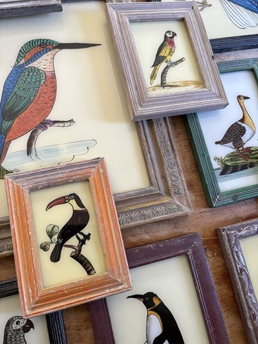 Bird reverse glass - bird,