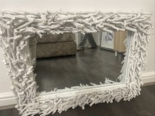 CUSTOM DRIFTWOOD MIRROR: WHITE