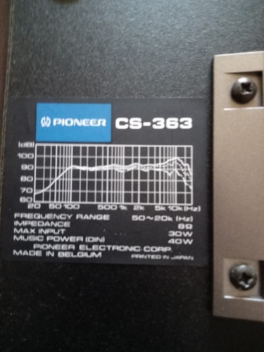 Pioneer 363 stereo - pioneer, speaker