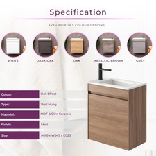 Light Oak Cloakroom Compact