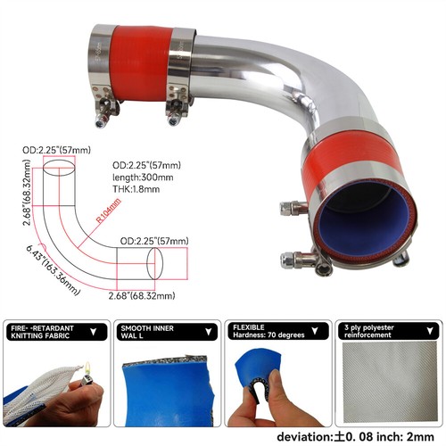 57mm inch 90 degree - 2.25",
