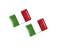 Pair of Badges Italian Flag