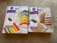 WILTON EASY LAYERS CAKE PAN BOTH 4 And 5 Pan SETS  ~ NEW