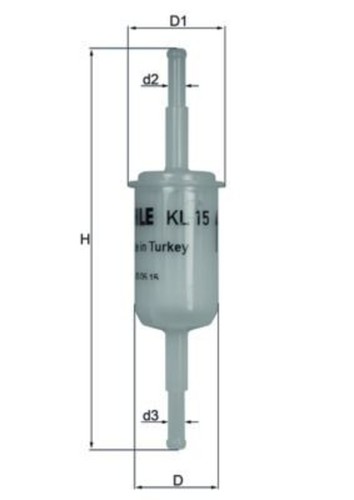 Fuel filter mahle fits audi - fuel,