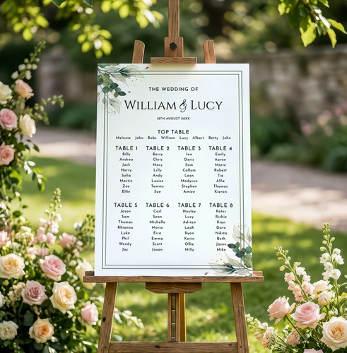 Personalised wedding table - wedding,