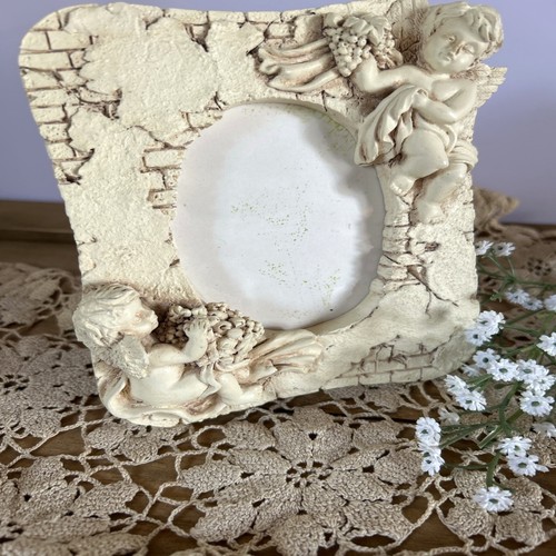 Vintage cherub photo frame - vintage,
