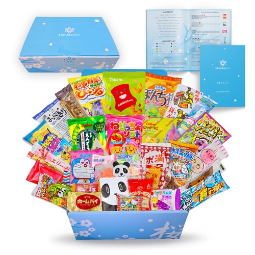 Sakura box japanese candy - box:,