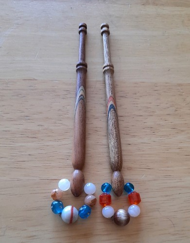 Wood lace bobbins spliced - wood,