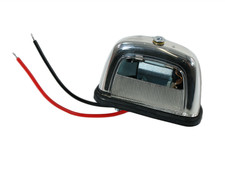 Chrome license plate light