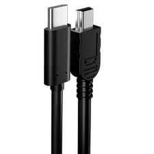 Type C to Mini USB Fast Charger Data Sync Cord 5 Pin OTG USB-C to Mini USB Cable