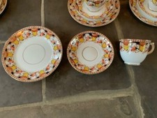 Vintage Tea set Tyne Salisbury fine bone china cup saucer plate set of 4