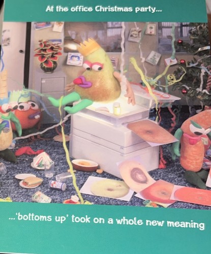 Christmas card funny violent - card,