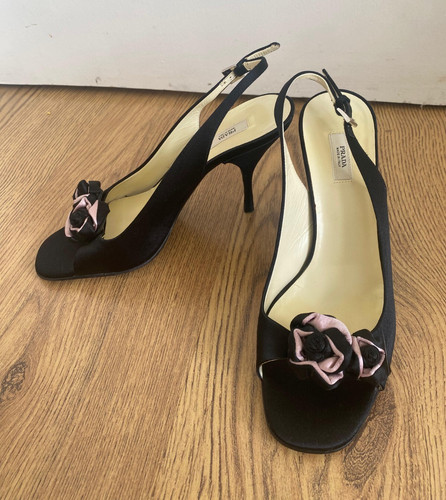 Prada open toe high - toe, heeled