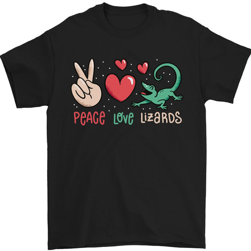 Peace love lizards funny gecko - lizards,