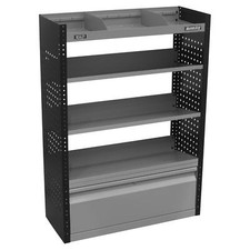 Sealey Modular Slanted Shelf Van Storage System Steel 3 Shelves System Grey