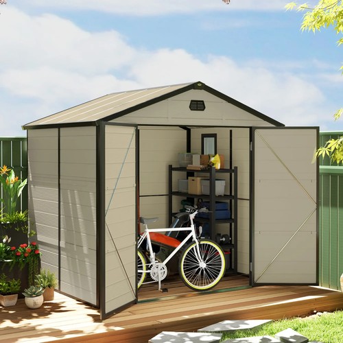 Garden shed plastic wall - garden, 8x6ft