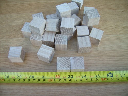 50x wood cubes wooden - wooden,