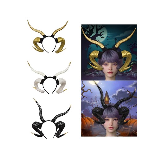 Sheep horn headband gothic - horn,