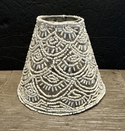 Vtg beaded lamp - vtg,