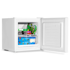 Baridi Mini Tabletop Fridge/Freezer, 31L, 4 Star Rating, Reversible Door - White