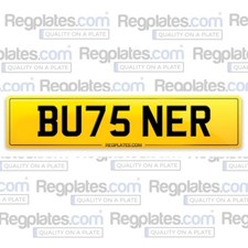 BU75 NER Cherished Car Number Personalised Reg Plate BURSTNER MOTORHOME CAMPER