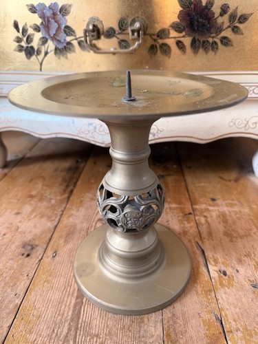 Vintage large brass filigree - vintage,