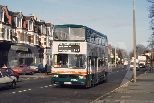 Bus photo grey - -, grey-green