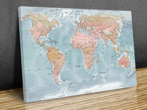 Classic world map - classic, countries