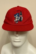 Vintage 90s Sega Sonic The Hedgehog Coca Cola Cap Rare Official Hat Promo