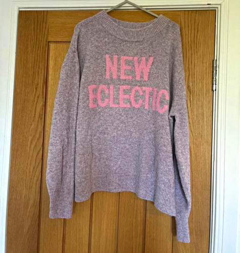 Women grey knit crew - knit,
