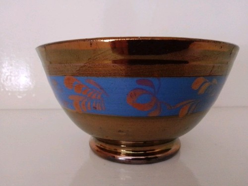 Antique copper lustre ware - copper,