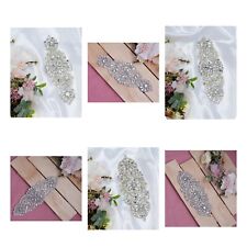 1pc Bridal Crystal Pearl Waist Belt Sash Wedding Rhinestone Belt Iron Small Size