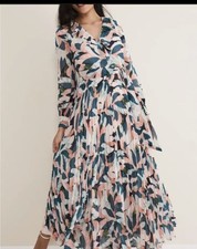 Gorgeous Phase Eight Averie Floral Maxi Dress Size 12 With Bag And Fascinator.