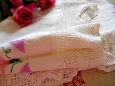 Vintage Embroidered Linen &