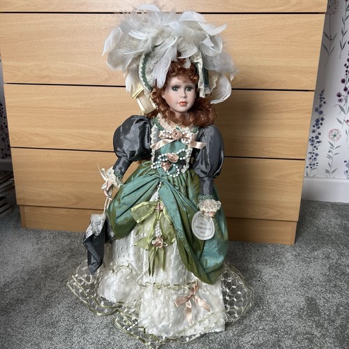 Porcelain collector doll - porcelain,