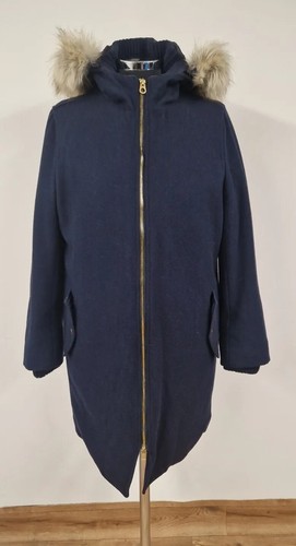 Joules navy blue parka - parka, coat