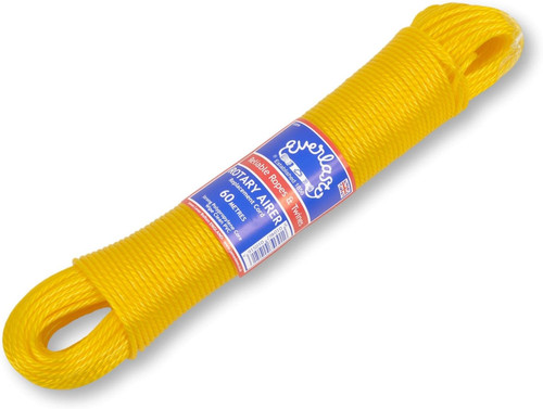Yellow 50m pvc rotary - yellow,