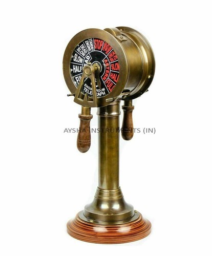 Antique brass ship - 14",