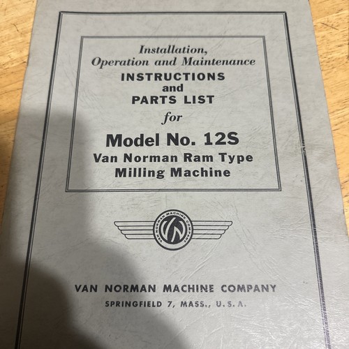 Van norman parts - norman, list