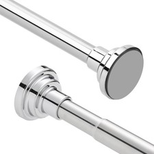 Silver Shower Curtain Rail Rod