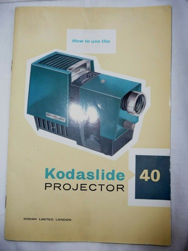 Instructions slide projector