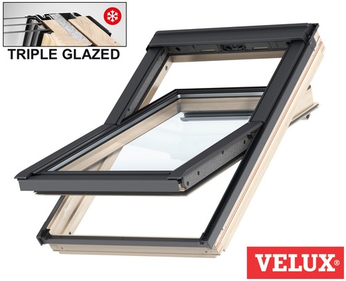 Velux triple glazed pine - velux,