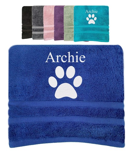 Personalised pet dog towel - personalised,