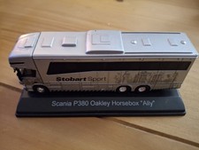 Atlas Editions Stobart Sport Scania P380 Oakley Horsebox - Ally - Scale 1:76