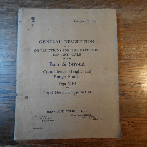 Vintage ww2 barr stroud - &,