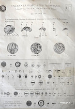 Cyma 234 Watch Parts Drop Down